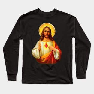 Sacred Heart of Jesus Catholic Detente Sagrado Corazon de Jesus 080320 Long Sleeve T-Shirt